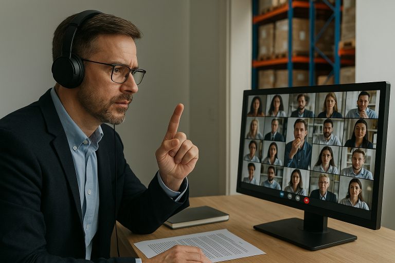 Ein Apfel vor der Kamera: GDP-Compliance während einer Videokonferenz durchsetzen